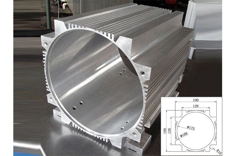 Aluminum electric motor housing